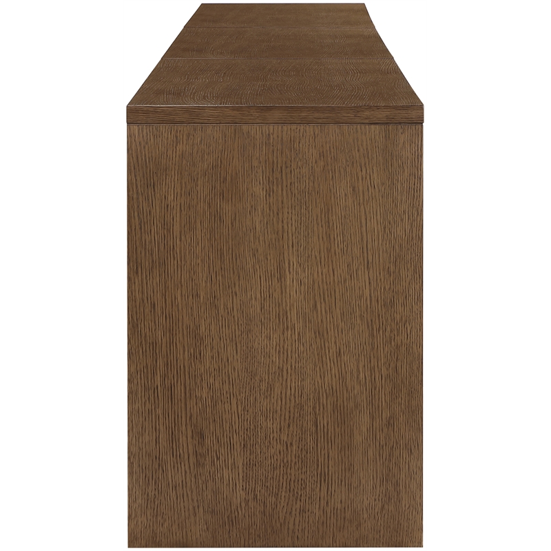 Meridian Furniture Avro Brown Solid Wood And Oak Veneer 3pc. Console / Desk