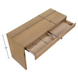 Meridian Furniture Avro Natural Solid Wood And Oak Veneer Console / Desk