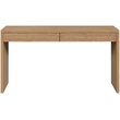 Meridian Furniture Avro Natural Solid Wood And Oak Veneer Console / Desk