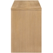Meridian Furniture Avro Natural Solid Wood And Oak Veneer Console / Desk