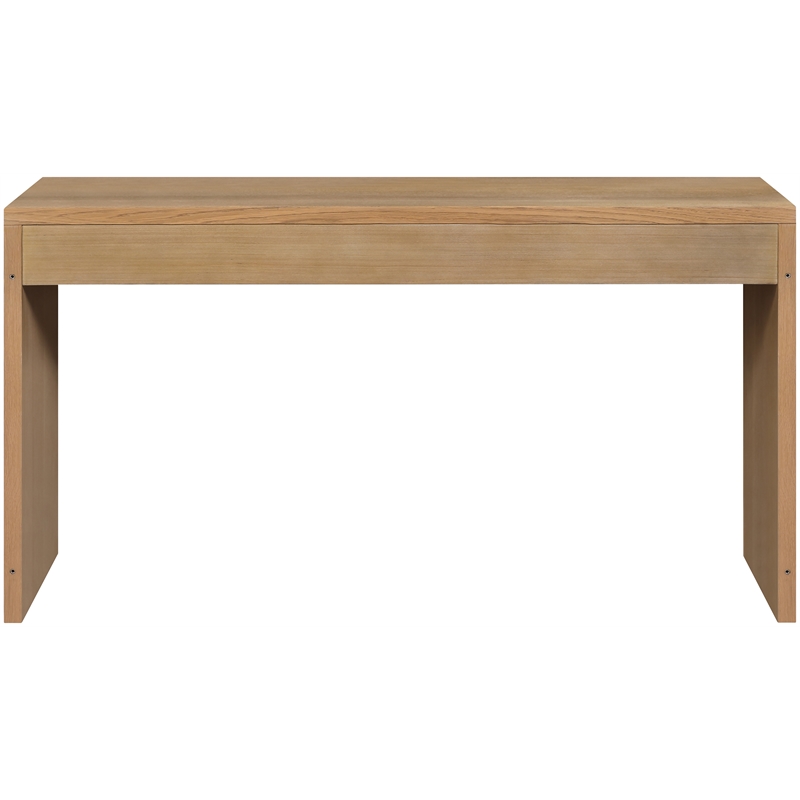 Meridian Furniture Avro Natural Solid Wood And Oak Veneer Console / Desk