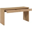 Meridian Furniture Avro Natural Solid Wood And Oak Veneer Console / Desk