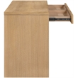 Meridian Furniture Avro Natural Solid Wood And Oak Veneer Console / Desk