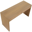 Meridian Furniture Avro Natural Solid Wood And Oak Veneer Console / Desk