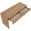 Meridian Furniture Avro Natural Solid Wood And Oak Veneer Console / Desk