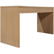 Meridian Furniture Avro Natural Solid Wood And Oak Veneer Console / Desk