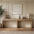 Meridian Furniture Avro Natural Solid Wood And Oak Veneer 2pc. Console / Desk