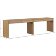Meridian Furniture Avro Natural Solid Wood And Oak Veneer 2pc. Console / Desk