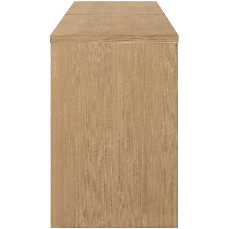 Meridian Furniture Avro Natural Solid Wood And Oak Veneer 2pc. Console / Desk