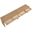 Meridian Furniture Avro Natural Solid Wood And Oak Veneer 2pc. Console / Desk