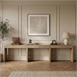 Meridian Furniture Avro Natural Solid Wood And Oak Veneer 3pc. Console / Desk