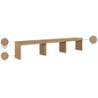 Meridian Furniture Avro Natural Solid Wood And Oak Veneer 3pc. Console / Desk