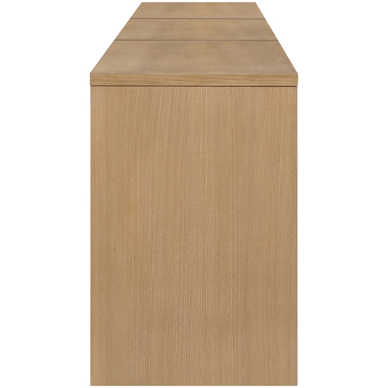 Meridian Furniture Avro Natural Solid Wood And Oak Veneer 3pc. Console / Desk