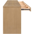 Meridian Furniture Avro Natural Solid Wood And Oak Veneer 3pc. Console / Desk