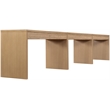 Meridian Furniture Avro Natural Solid Wood And Oak Veneer 3pc. Console / Desk