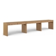 Meridian Furniture Avro Natural Solid Wood And Oak Veneer 3pc. Console / Desk