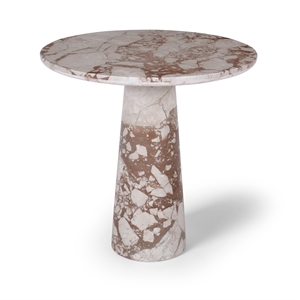 Meridian Furniture Fontelina 30&quot Breccia Genuine Marble Bistro Dining Table