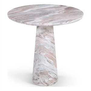 Meridian Furniture Fontelina 30&quot Brown Genuine Marble Bistro Dining Table