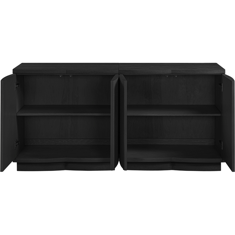 Meridian Furniture Aveline Black Oak Veneer 2pc. Sideboard/Buffet