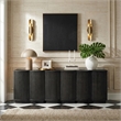 Meridian Furniture Aveline Black Oak Veneer 3pc. Sideboard/Buffet