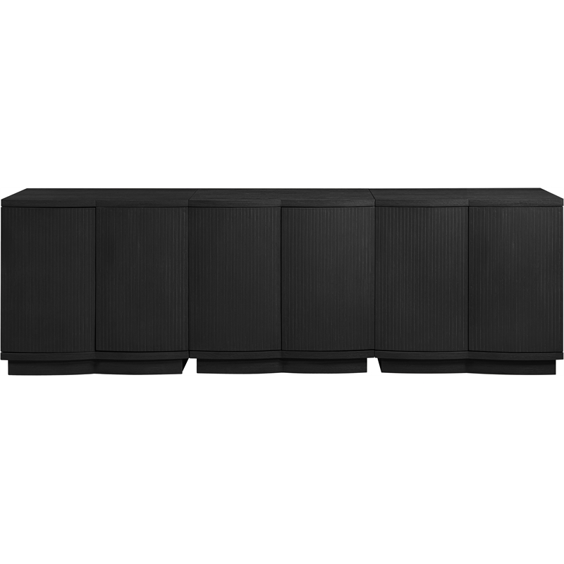Meridian Furniture Aveline Black Oak Veneer 3pc. Sideboard/Buffet