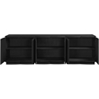 Meridian Furniture Aveline Black Oak Veneer 3pc. Sideboard/Buffet