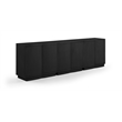 Meridian Furniture Aveline Black Oak Veneer 3pc. Sideboard/Buffet