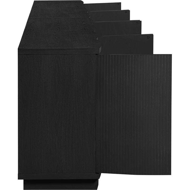 Meridian Furniture Aveline Black Oak Veneer 4pc. Sideboard/Buffet