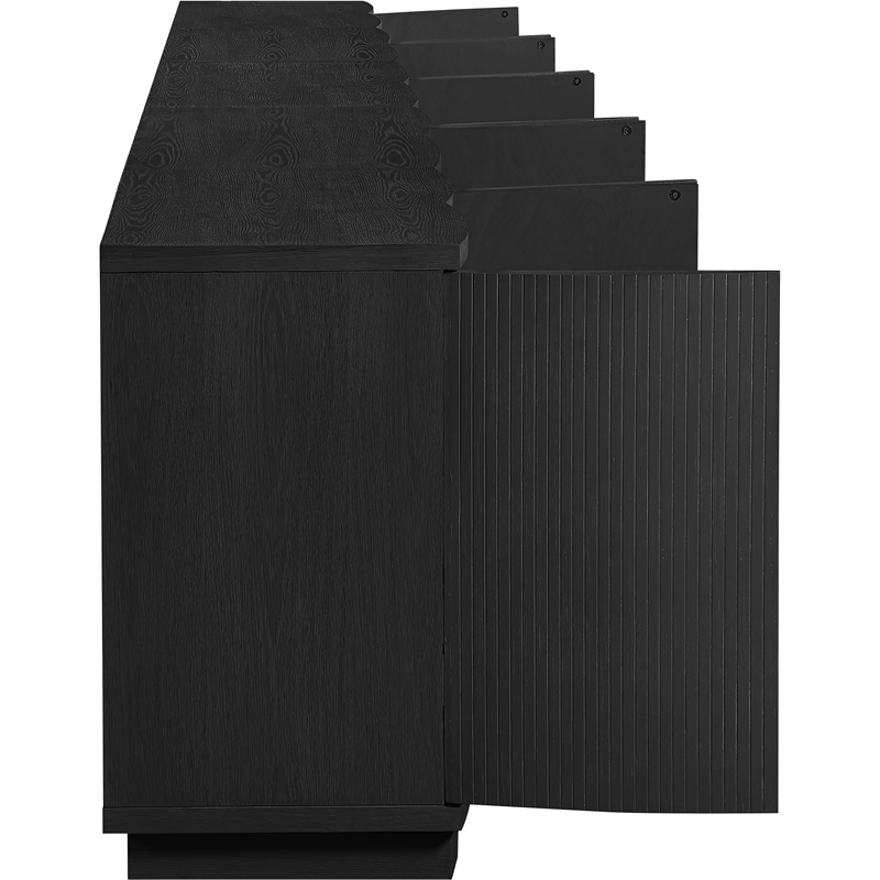 Meridian Furniture Aveline Black Oak Veneer 5pc. Sideboard/Buffet