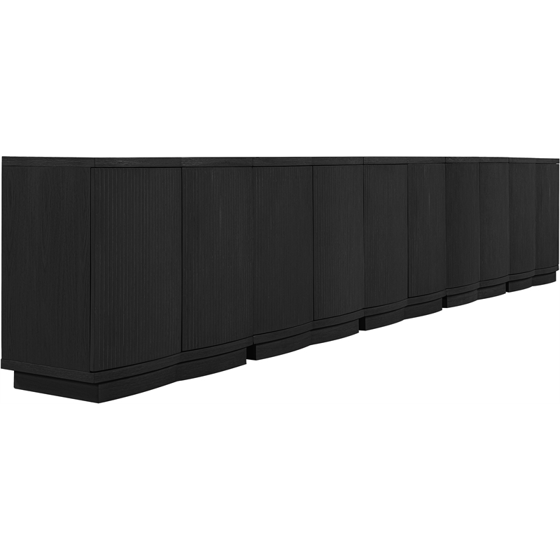 Meridian Furniture Aveline Black Oak Veneer 5pc. Sideboard/Buffet