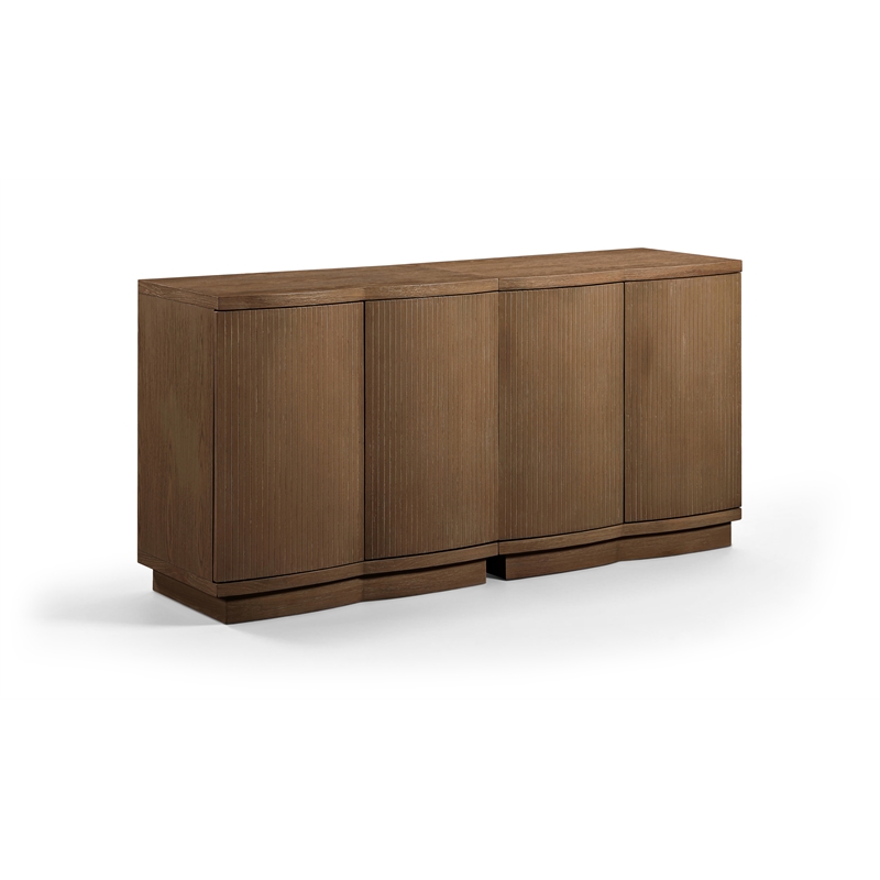 Meridian Furniture Aveline Brown Oak Veneer 2pc. Sideboard/Buffet