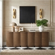 Meridian Furniture Aveline Brown Oak Veneer 3pc. Sideboard/Buffet