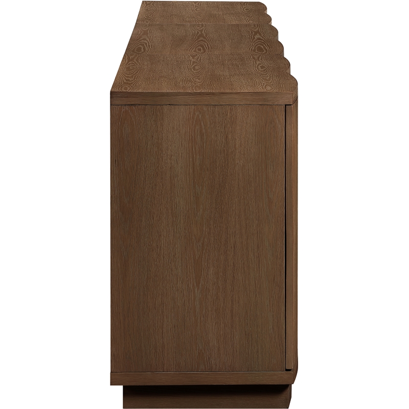 Meridian Furniture Aveline Brown Oak Veneer 3pc. Sideboard/Buffet