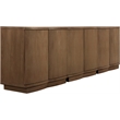 Meridian Furniture Aveline Brown Oak Veneer 3pc. Sideboard/Buffet