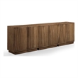 Meridian Furniture Aveline Brown Oak Veneer 3pc. Sideboard/Buffet