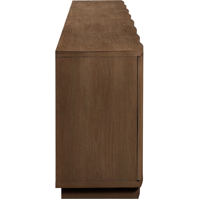 Meridian Furniture Aveline Brown Oak Veneer 4pc. Sideboard/Buffet