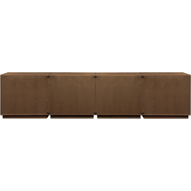 Meridian Furniture Aveline Brown Oak Veneer 4pc. Sideboard/Buffet