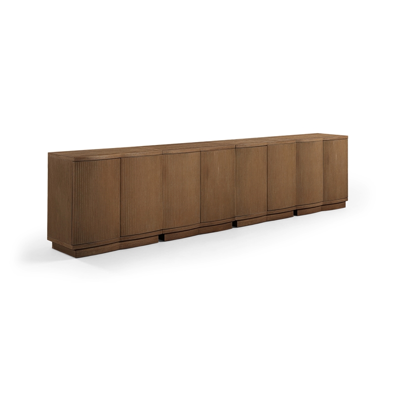Meridian Furniture Aveline Brown Oak Veneer 4pc. Sideboard/Buffet