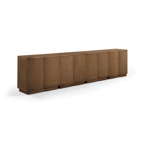 Meridian Furniture Aveline Brown Oak Veneer 4pc. Sideboard/Buffet