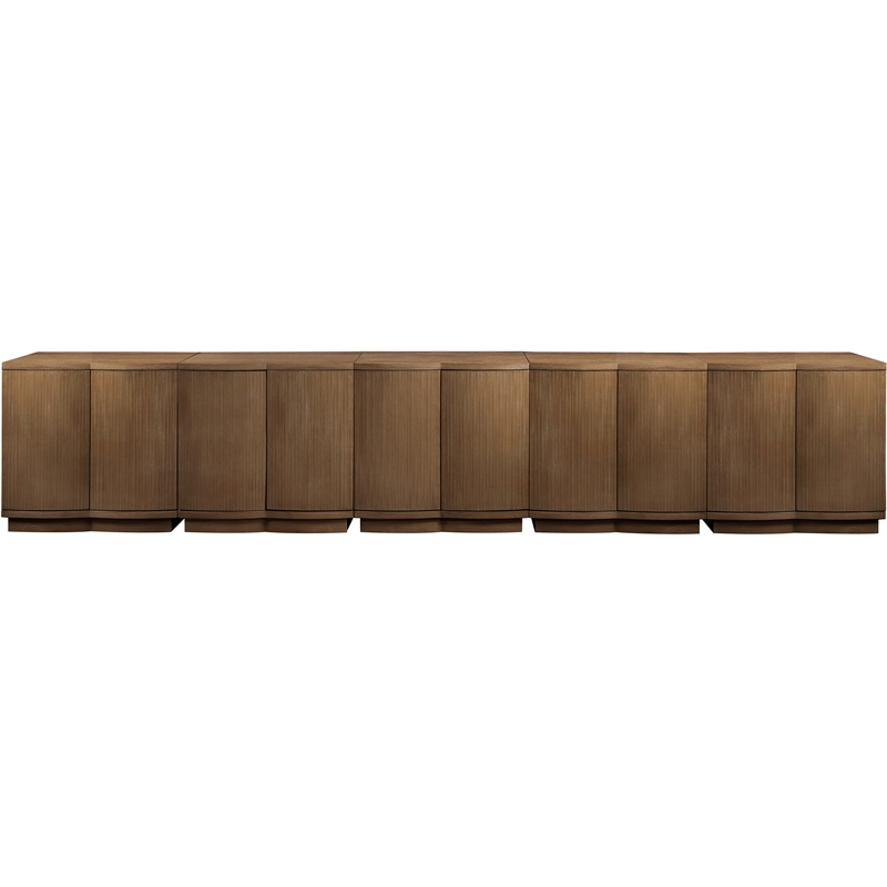Meridian Furniture Aveline Brown Oak Veneer 5pc. Sideboard/Buffet