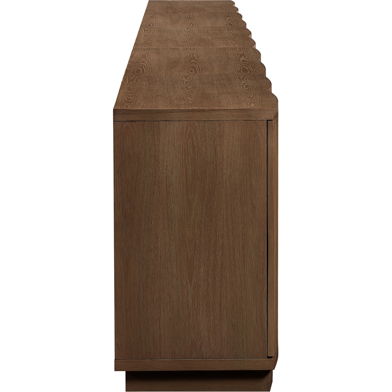 Meridian Furniture Aveline Brown Oak Veneer 5pc. Sideboard/Buffet