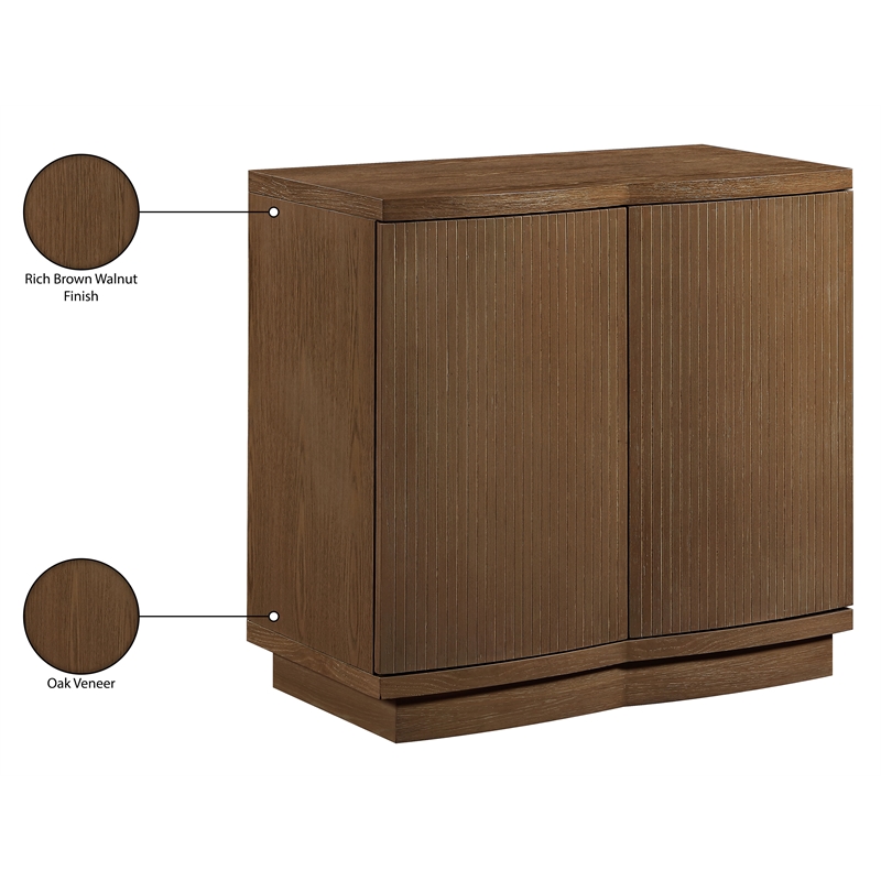 Meridian Furniture Aveline Brown Oak Veneer Sideboard/Buffet