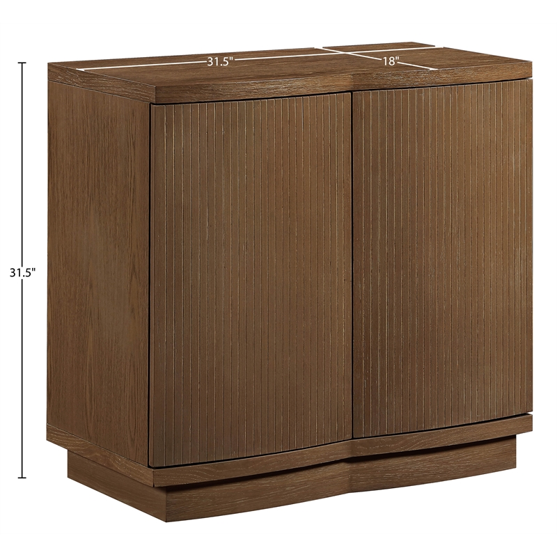 Meridian Furniture Aveline Brown Oak Veneer Sideboard/Buffet