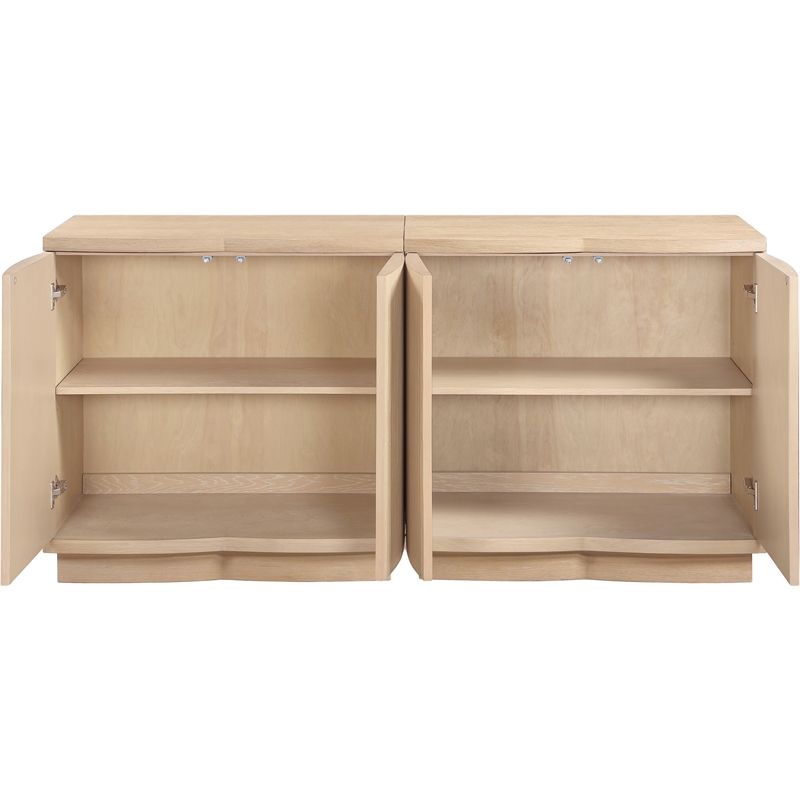 Meridian Furniture Aveline Natural Oak Veneer 2pc. Sideboard/Buffet
