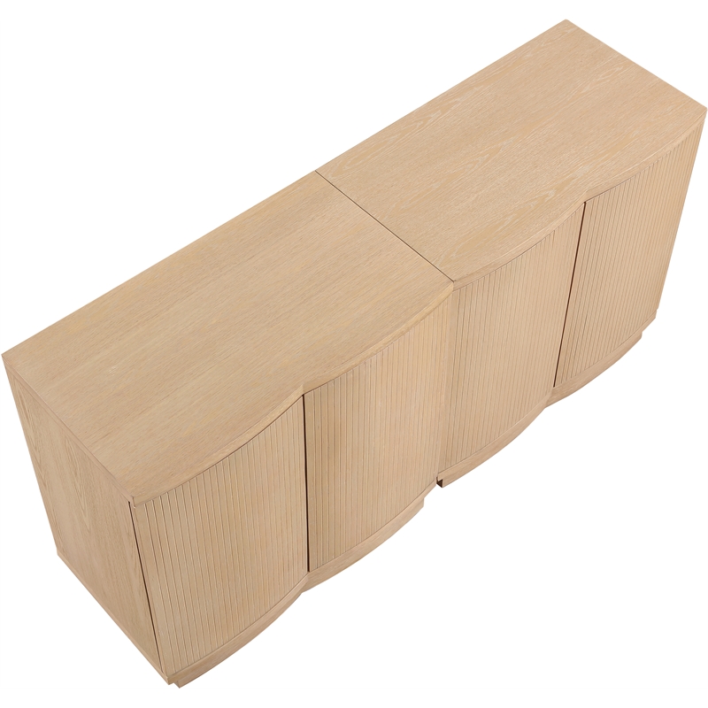 Meridian Furniture Aveline Natural Oak Veneer 2pc. Sideboard/Buffet