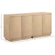 Meridian Furniture Aveline Natural Oak Veneer 2pc. Sideboard/Buffet
