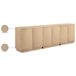 Meridian Furniture Aveline Natural Oak Veneer 3pc. Sideboard/Buffet