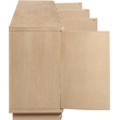 Meridian Furniture Aveline Natural Oak Veneer 3pc. Sideboard/Buffet