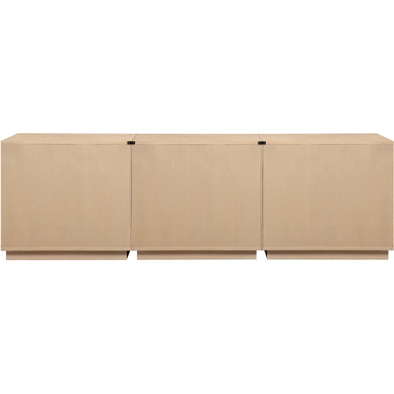 Meridian Furniture Aveline Natural Oak Veneer 3pc. Sideboard/Buffet