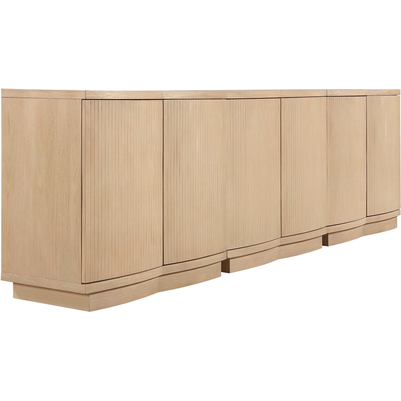 Meridian Furniture Aveline Natural Oak Veneer 3pc. Sideboard/Buffet